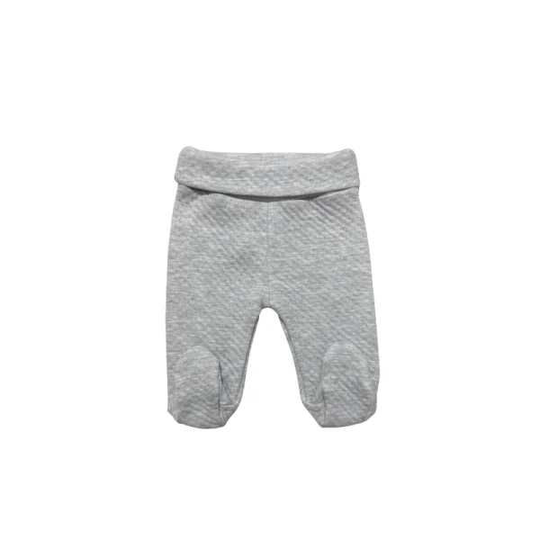 AJUAR 2 PZAS BEBÉ JACQUARD «GRAY BEAR» - Imagen 3