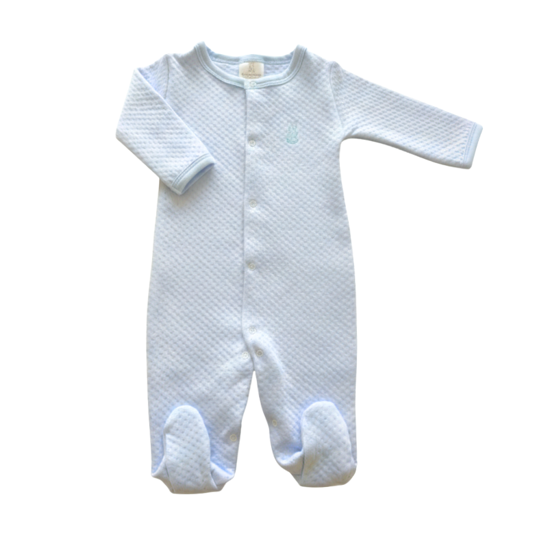 PIJAMA JACQUARD BEBÉ C/BROCHES «BUNNY SKYBLUE»