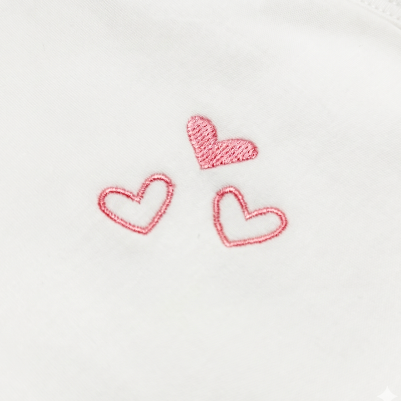 MANTA BEBÉ PIMA «BABY LOVE WHITE» - Imagen 2