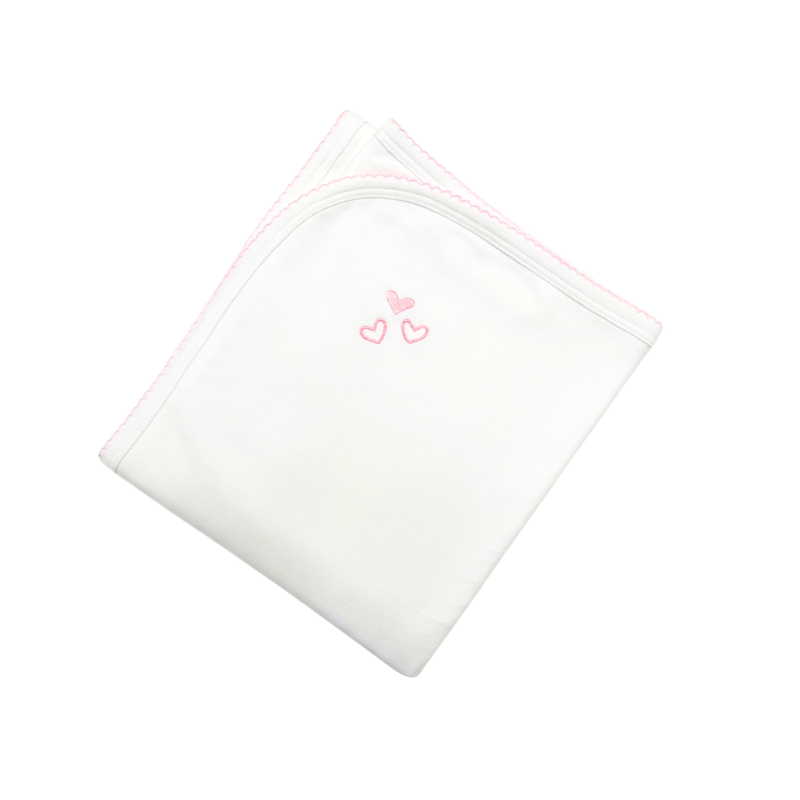 MANTA BEBÉ PIMA «BABY LOVE WHITE»