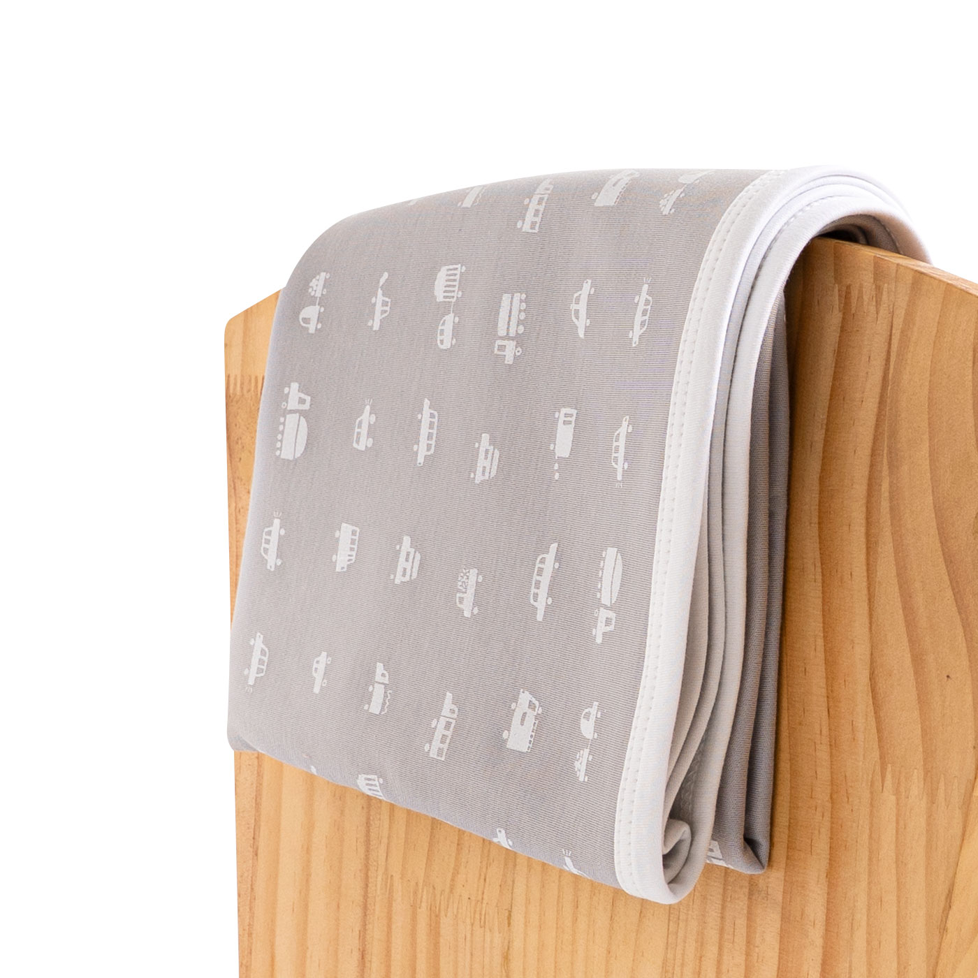 MANTA BEBÉ PIMA «SOBRE RUEDAS GRAY» - Imagen 3