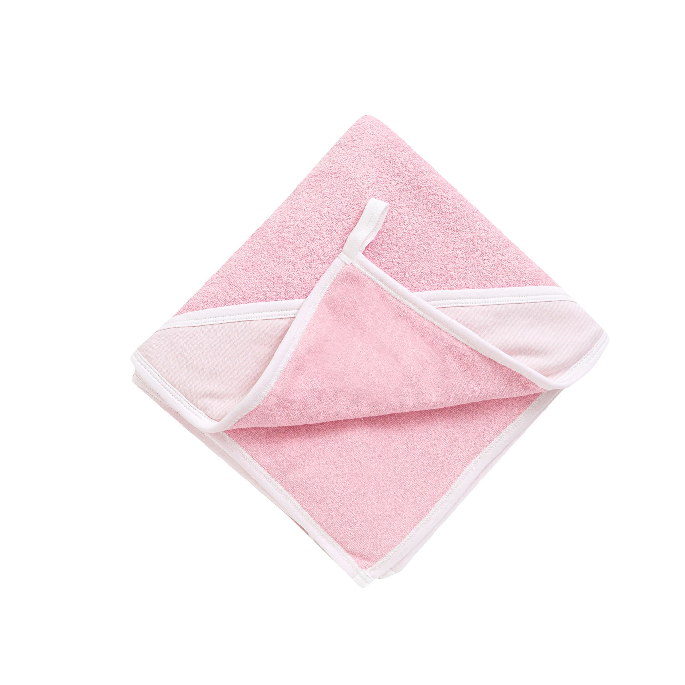 TOALLA BEBÉ «LISTADO ROSA» - Imagen 2