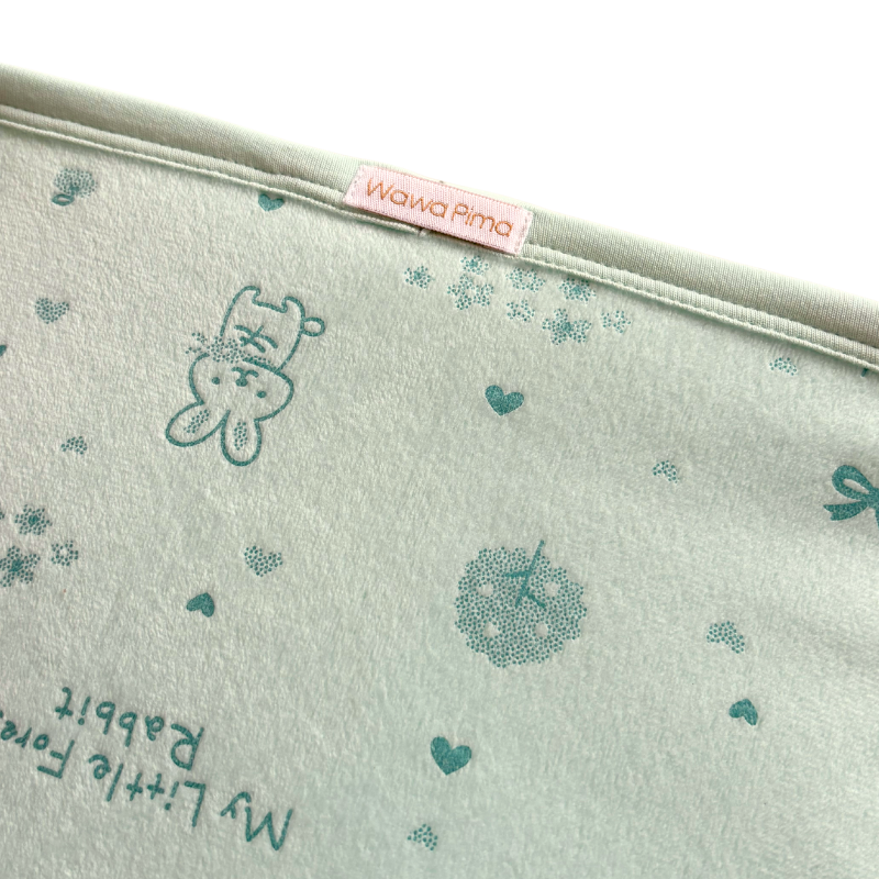MANTA DE INVIERNO BEBÉ «BABY RABBIT GREEN» - Imagen 2