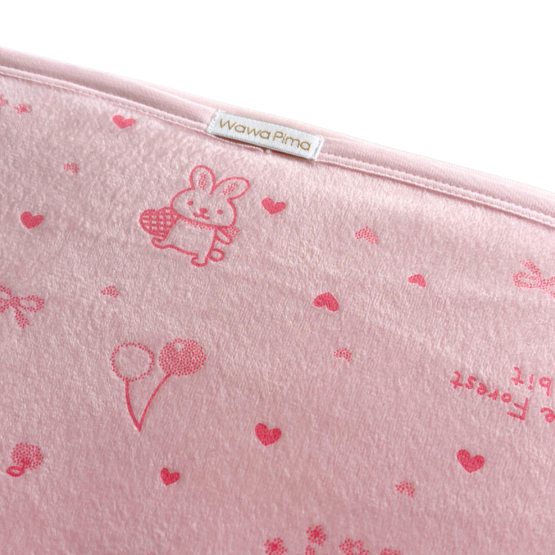 MANTA DE INVIERNO BEBÉ «BABY RABBIT ROSE» - Imagen 2