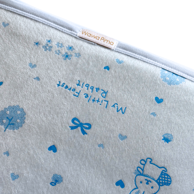 MANTA DE INVIERNO BEBÉ «BABY RABBIT SKYBLUE» - Imagen 2
