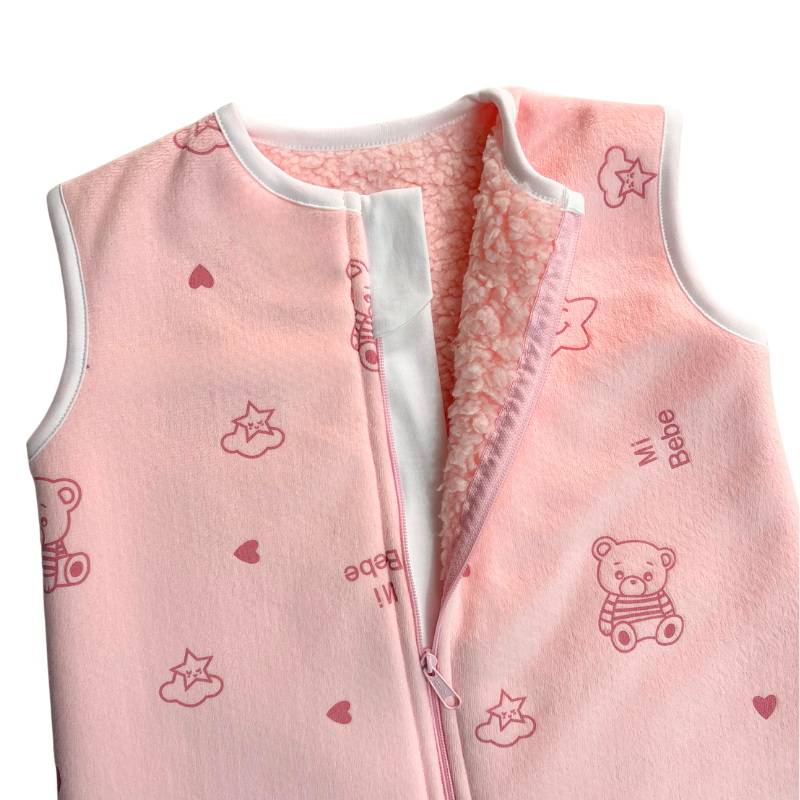 SACO DE DORMIR BEBÉ INVIERNO: BABY BEAR ROSE - Imagen 2
