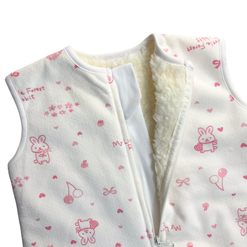 SACO DE DORMIR BEBÉ INVIERNO: BUNNY ROSE GIRL WINTER - Imagen 2
