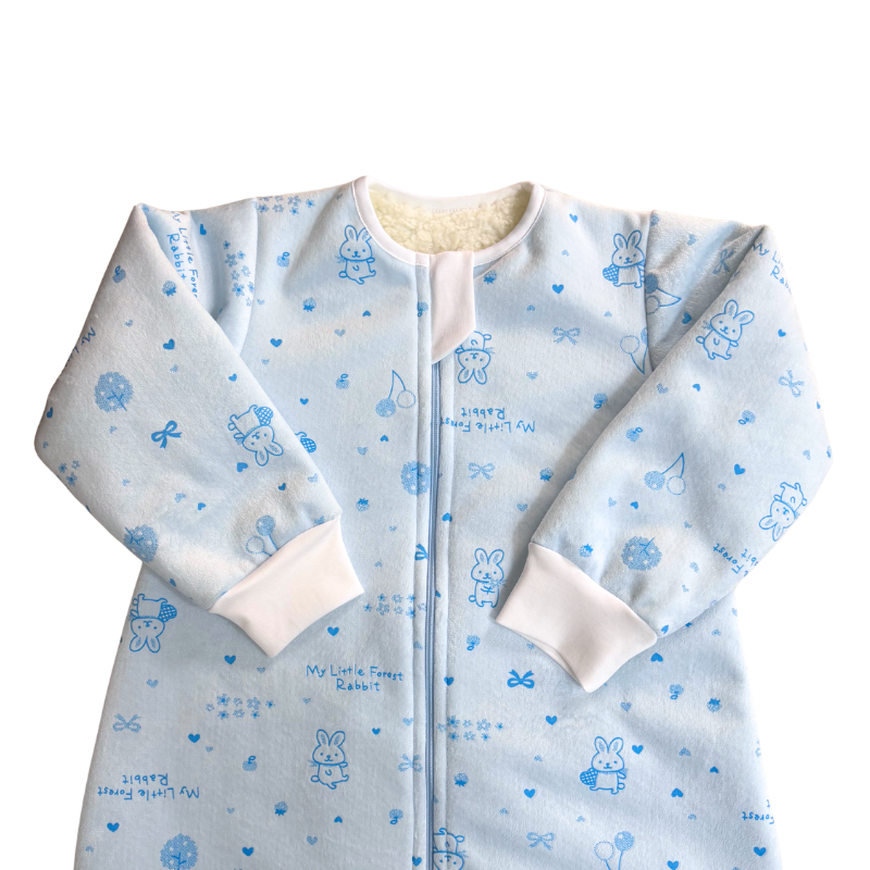 SACO DE DORMIR BEBÉ INVIERNO: BABY SKYBLUE RABBIT - Imagen 2