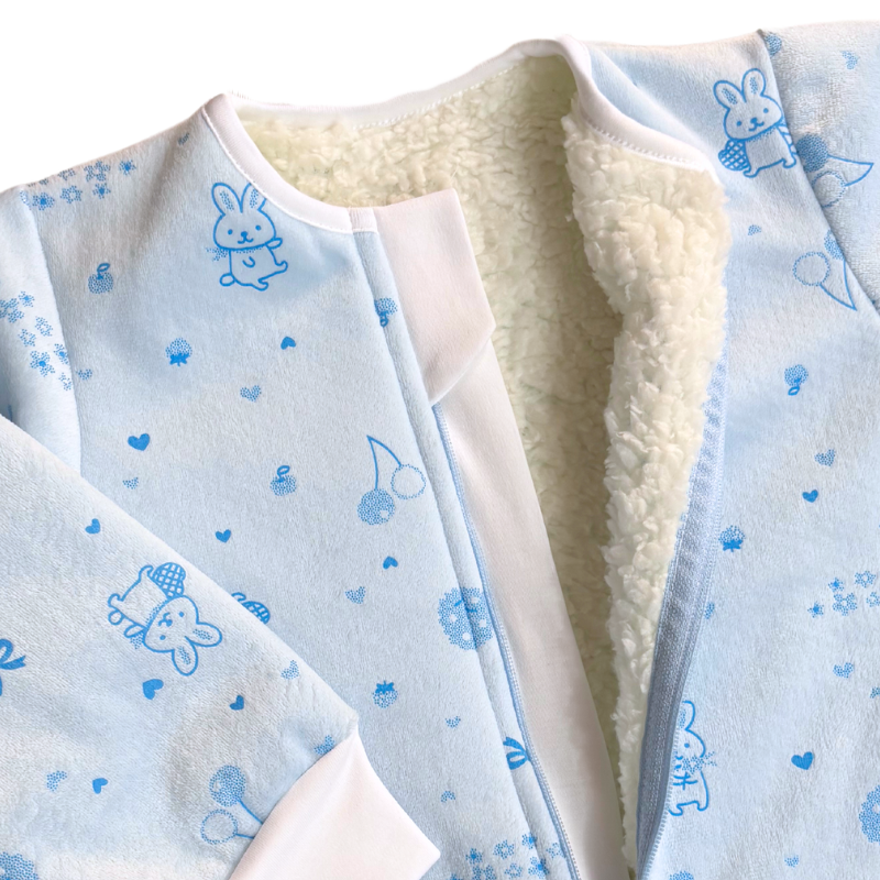 SACO DE DORMIR BEBÉ INVIERNO: BABY SKYBLUE RABBIT - Imagen 3