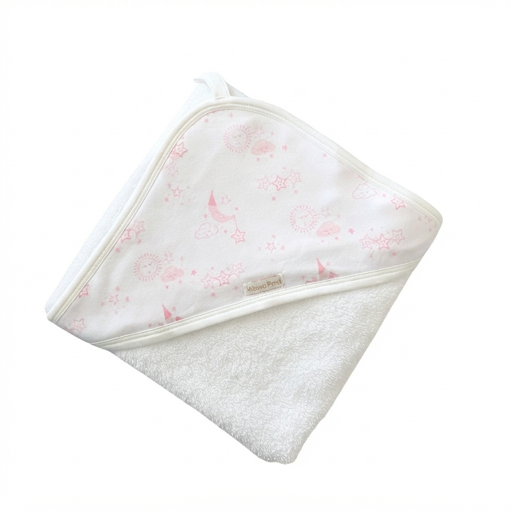 TOALLA BEBÉ «ROSE MOON WHITE» - Imagen 2